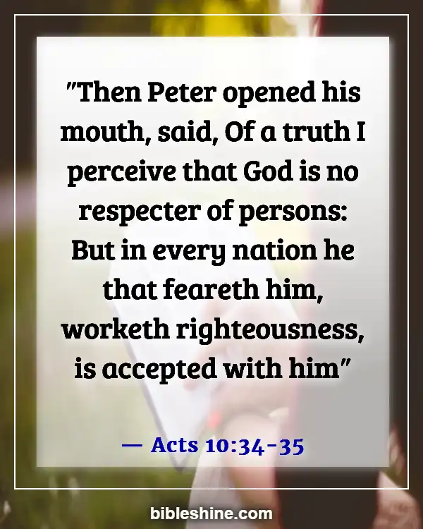 Bible Verses Against Predestination (Acts 10:34-35)