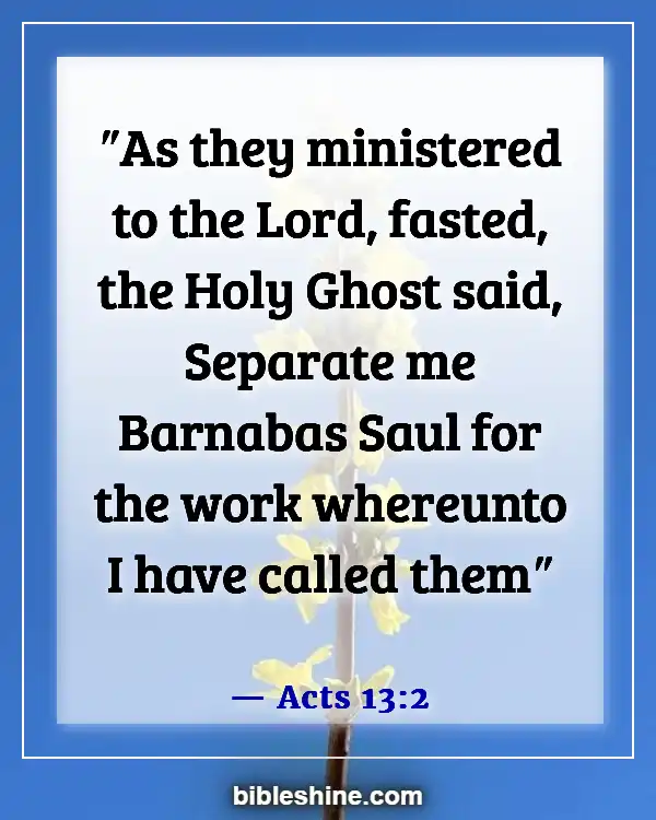 Bible Verses About Listening To The Voice Of God (Acts 13:2)