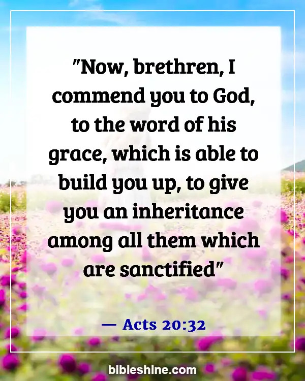 Bible Verses About For Eternal Life (Acts 20:32)