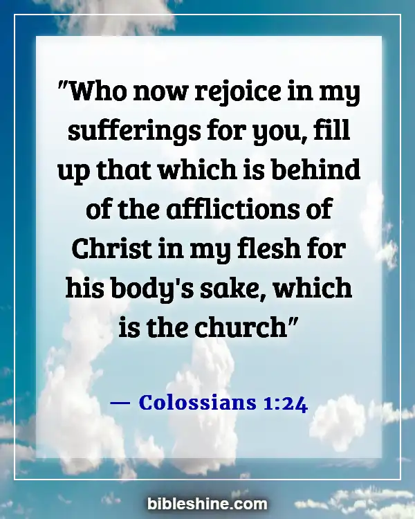 Bible Verses About Joy In Suffering (Colossians 1:24)