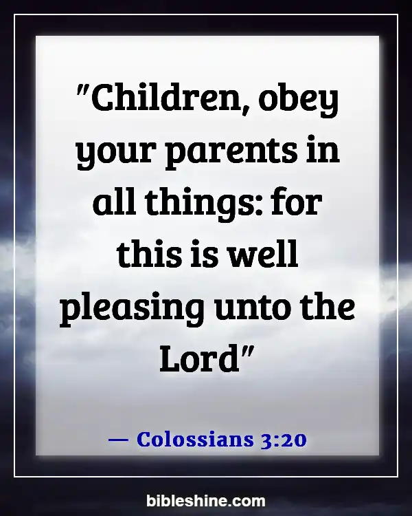 Taking Care Of Your Elderly Parents Bible Verse (Colossians 3:20)