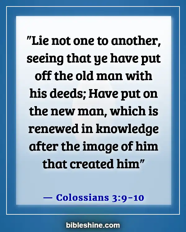 Bible Verses About New Beginnings (Colossians 3:9-10)