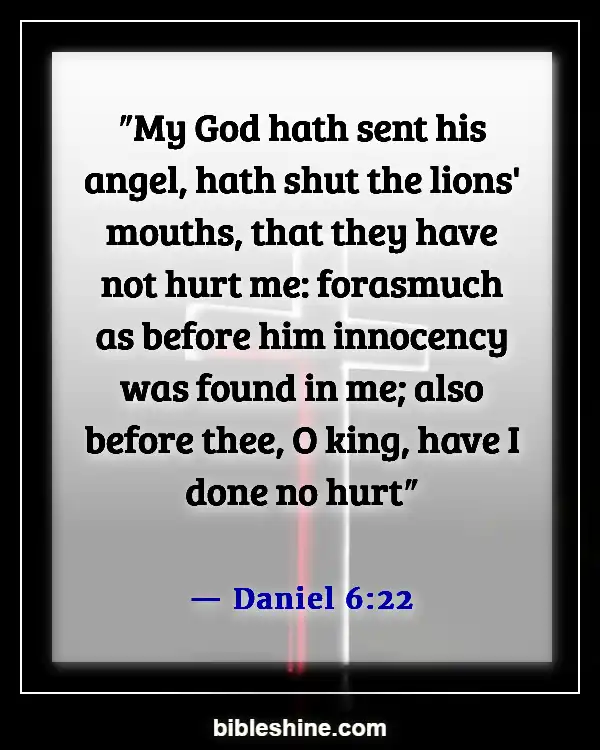 Bible Verses God Will Fight For You (Daniel 6:22)