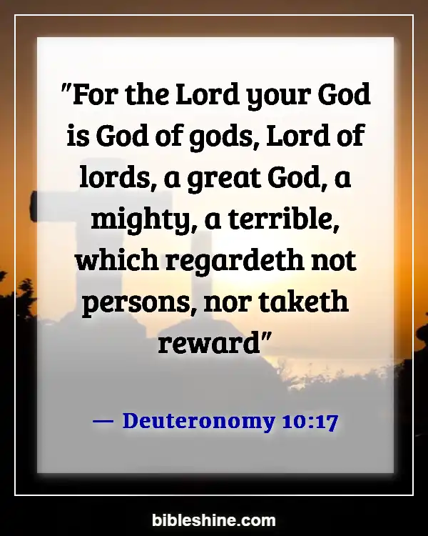 Bible Verses About Awesome God (Deuteronomy 10:17)