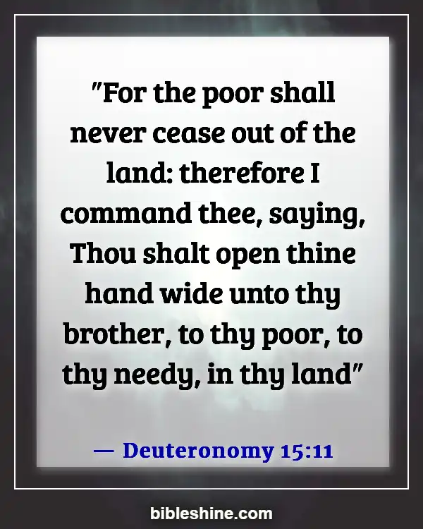 Bible Verses About Feeding The Hungry (Deuteronomy 15:11)