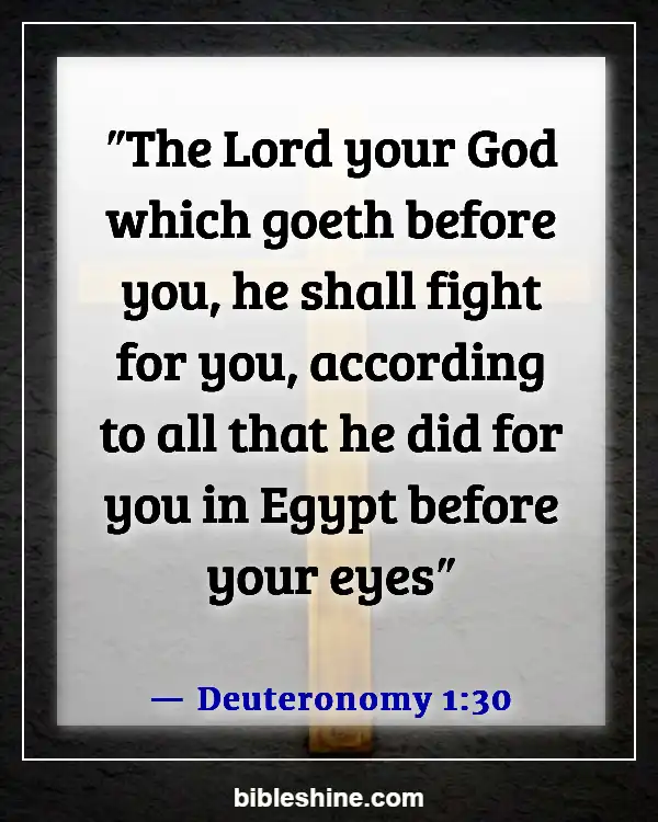 Bible Verses God Will Fight For You (Deuteronomy 1:30)