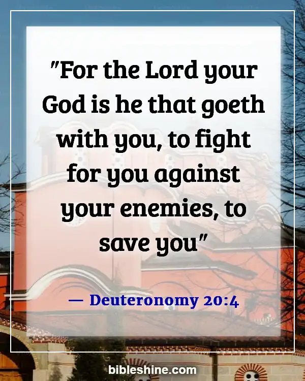 Bible Verses God Will Fight For You (Deuteronomy 20:4)