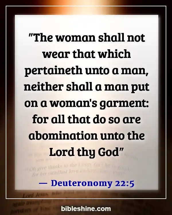 Bible Verses About Abomination (Deuteronomy 22:5)