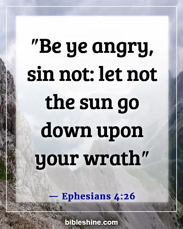 Bible Verses About Conflict Resolution (Ephesians 4:26)