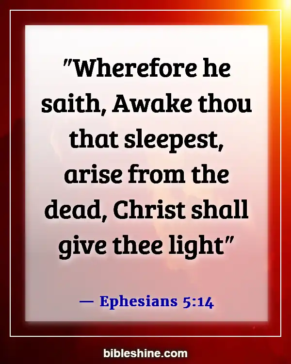 Bible Verses About Sleeping Too Much (Ephesians 5:14)