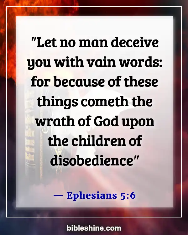 Bible Verses About Warning Before Destruction (Ephesians 5:6)