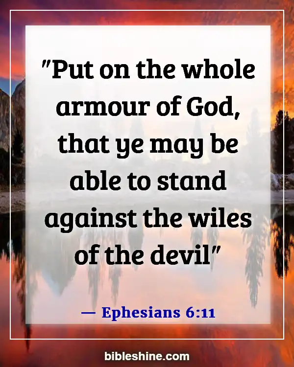 Bible Verses About Satan (Ephesians 6:11)