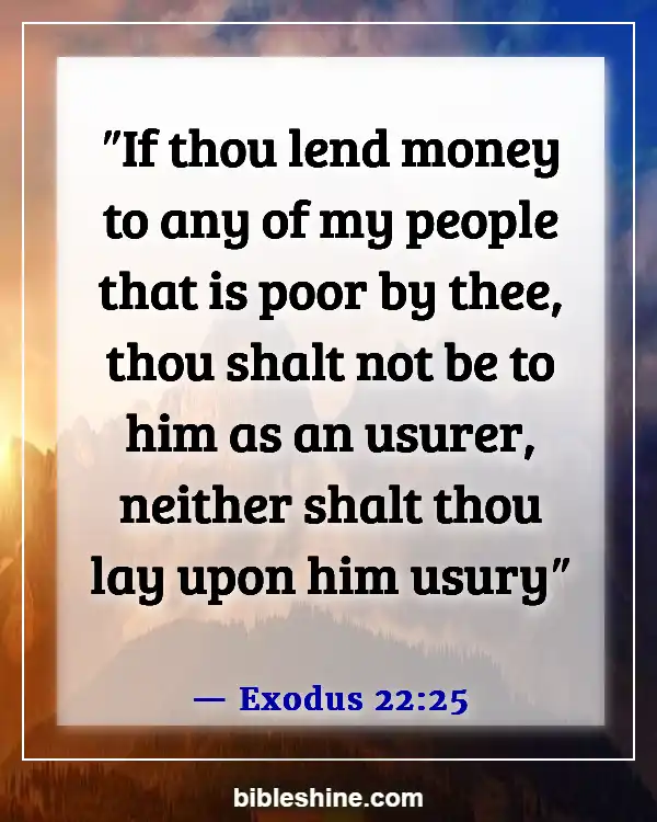 Bible Verses About Feeding The Hungry (Exodus 22:25)