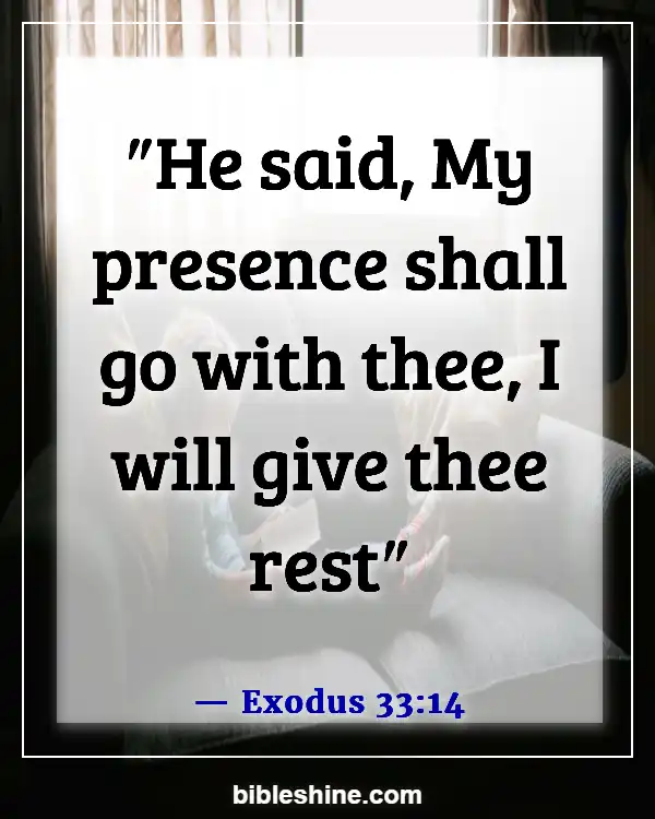 Bible Verses God Is With You (Exodus 33:14)