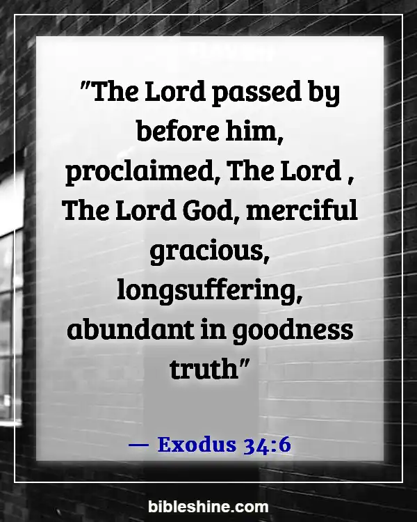 Bible Verses About Gods Mercy (Exodus 34:6)