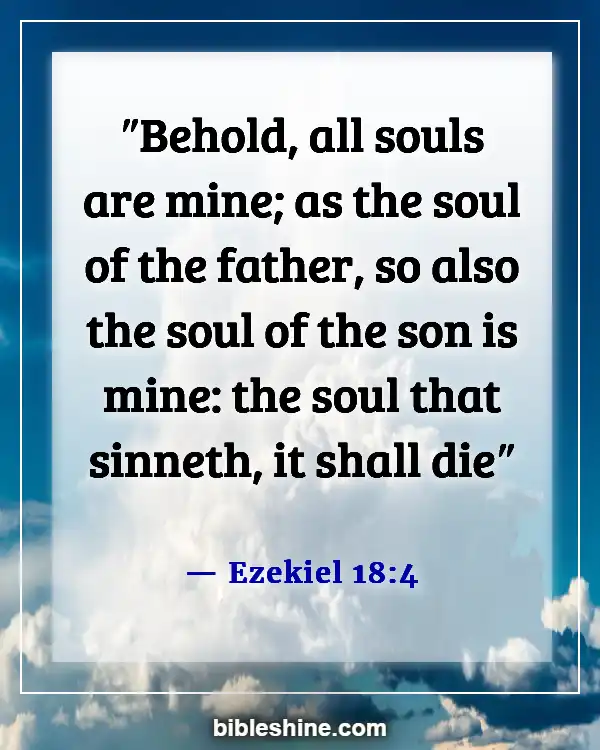 Bible Verses About Eternal Death (Ezekiel 18:4)