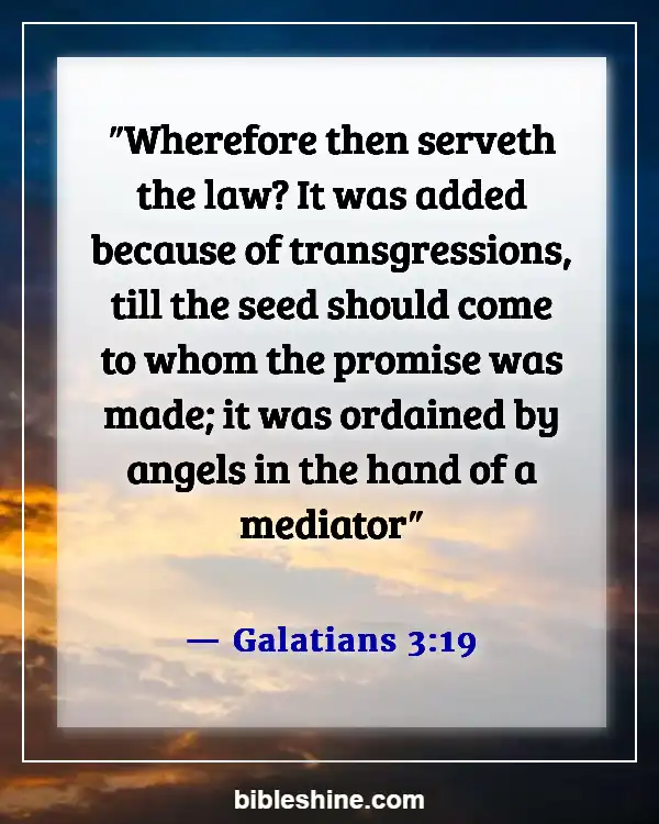 Bible Verses About Angels Rejoice In Heaven (Galatians 3:19)