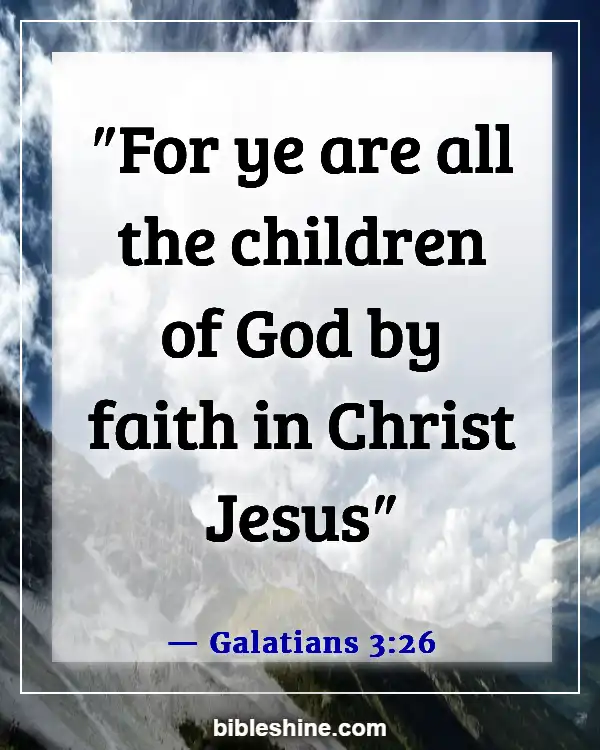 Bible Verses About Adoption (Galatians 3:26)