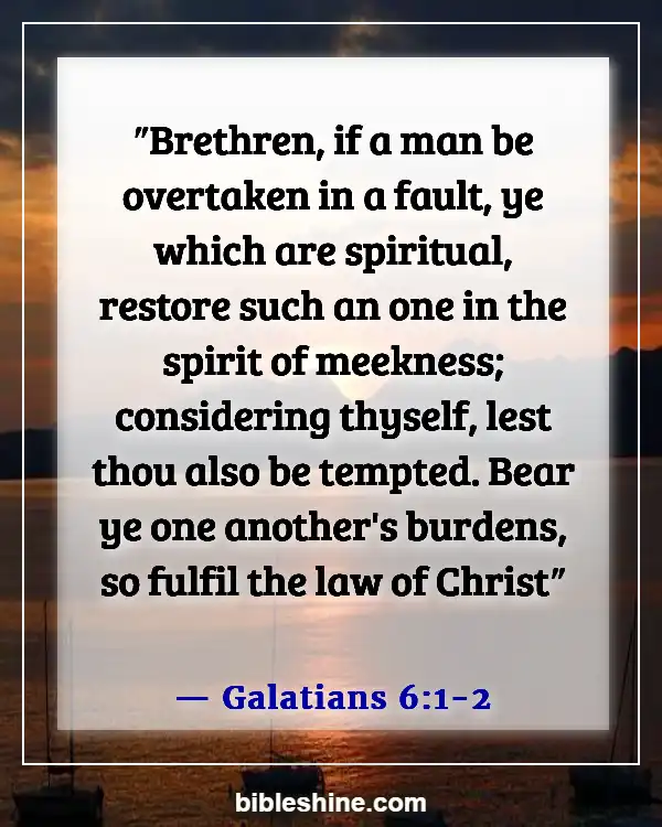 Bible Verses About Respect (Galatians 6:1-2)