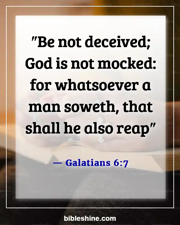 Bible Verses About Punishment (Galatians 6:7)