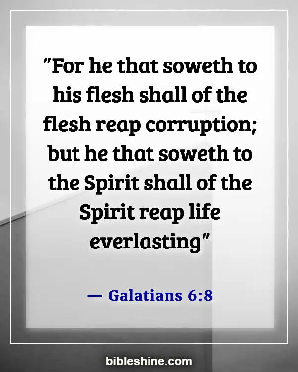 Bible Verses About For Eternal Life (Galatians 6:8)