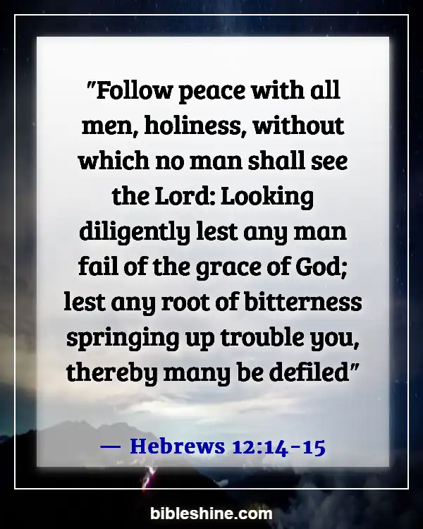 Bible Verses About Forgiving Others Who Hurt You (Hebrews 12:14-15)