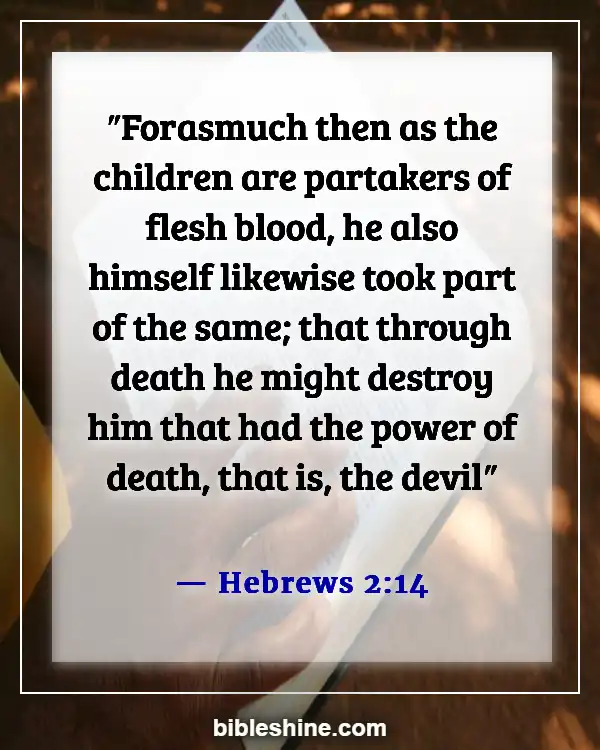 Bible Verses About Satan (Hebrews 2:14)