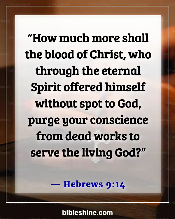 Bible Verse About Serving God (Hebrews 9:14)