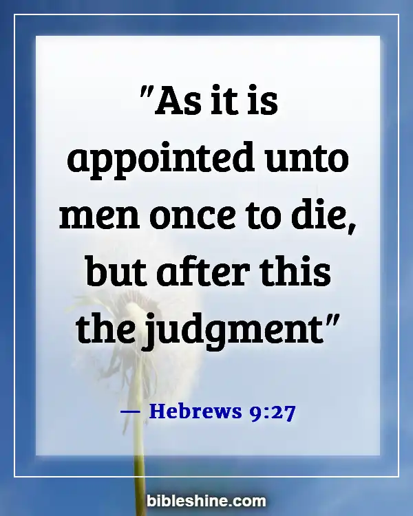 Bible Verses About Eternal Death (Hebrews 9:27)