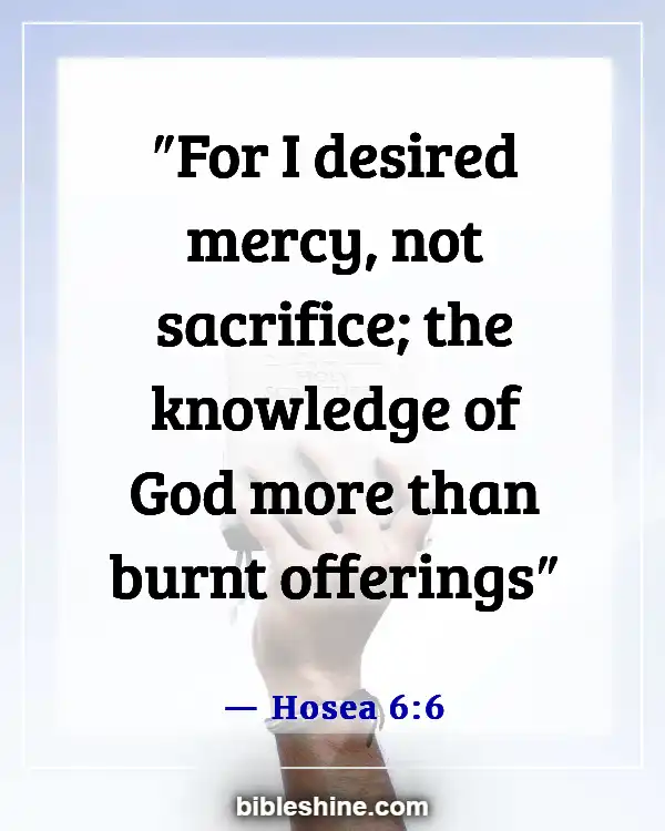 Bible Verses About Gods Mercy (Hosea 6:6)