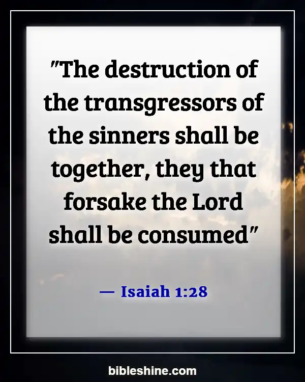 Bible Verses About Eternal Death (Isaiah 1:28)