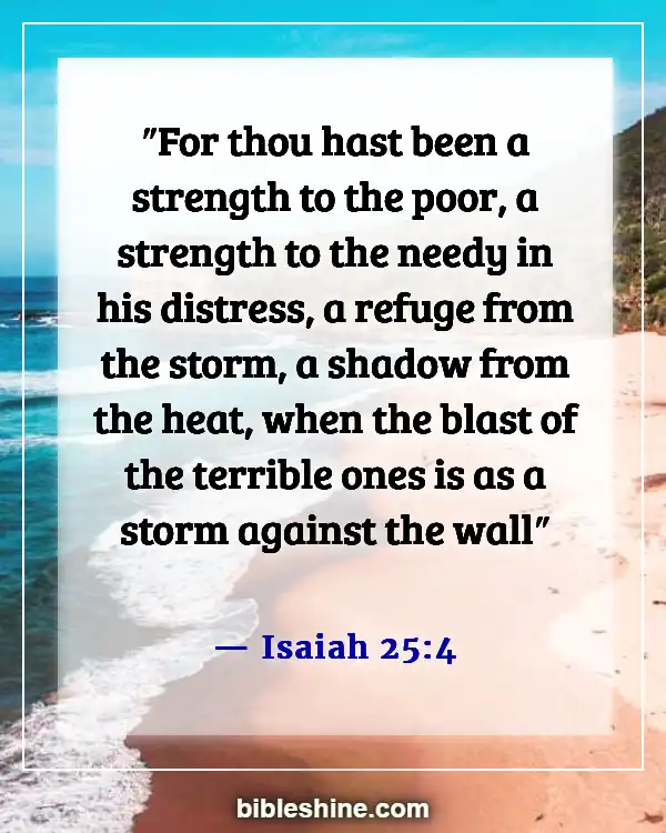 Bible Verses About Standing Up Against Injustice (Isaiah 25:4)