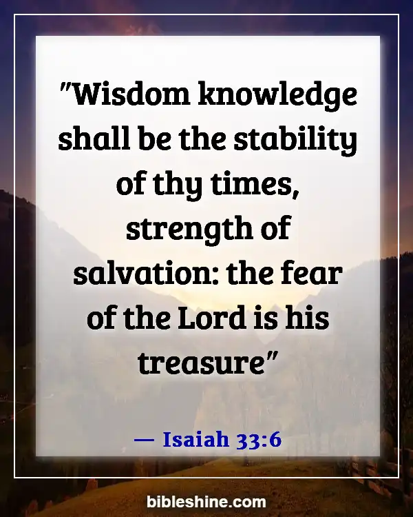 Bible Verse About Treasure In Heaven (Isaiah 33:6)