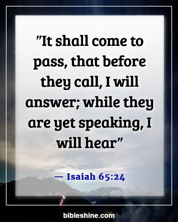 Bible Verses God Will Make A Way (Isaiah 65:24)