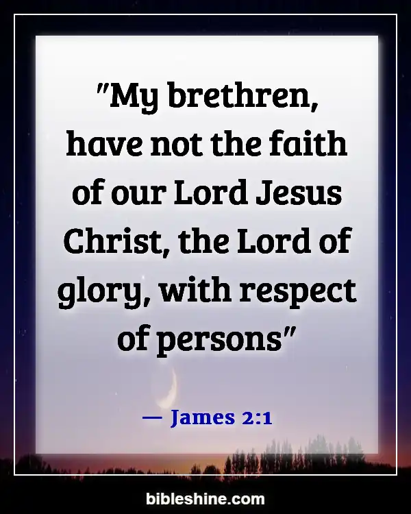 Bible Verses About Respect (James 2:1)