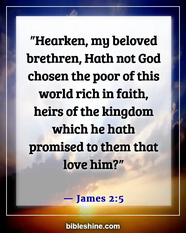 Bible Verses About Adoption (James 2:5)