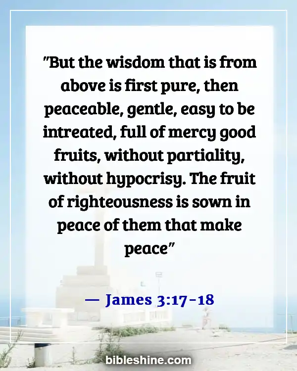 Bible Verses About Conflict Resolution (James 3:17-18)