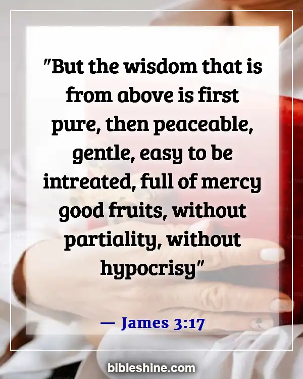 Bible Verses About Honesty (James 3:17)