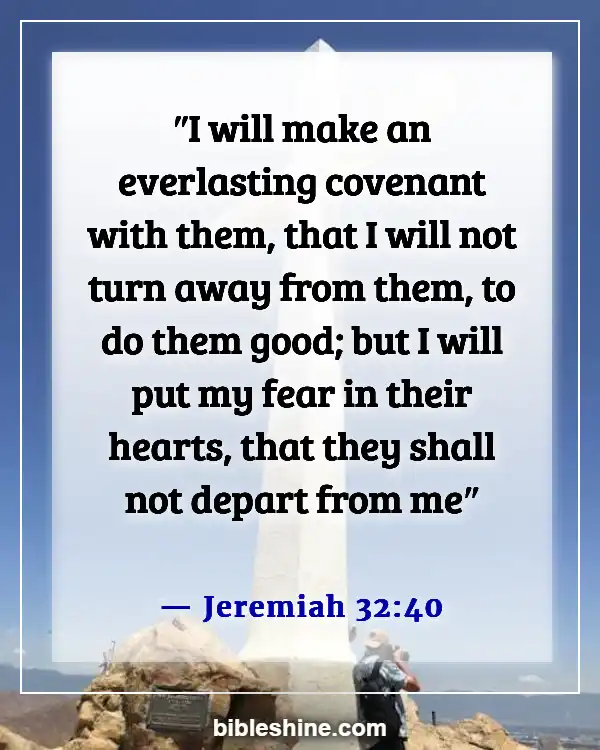 Bible Verses God Will Never Leave You (Jeremiah 32:40)