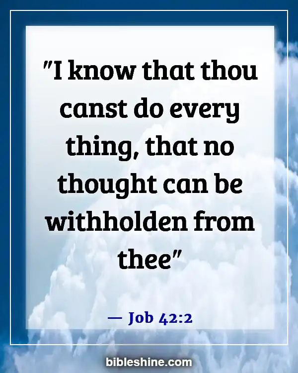 Bible Verses About God's Plans (Job 42:2)