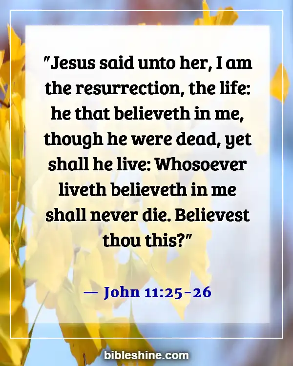 Bible Verses About For Eternal Life (John 11:25-26)