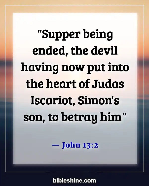 Bible Verses About Satan (John 13:2)