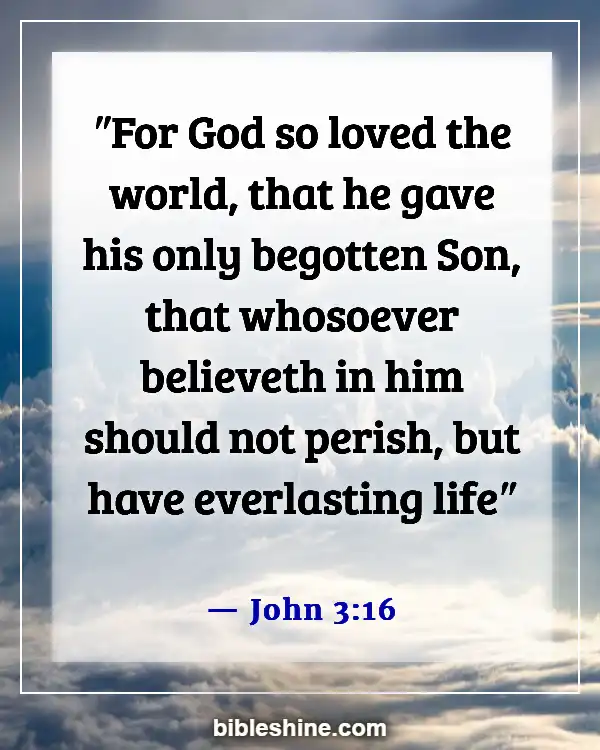 Bible Verses About Self Love And Worth (John 3:16)