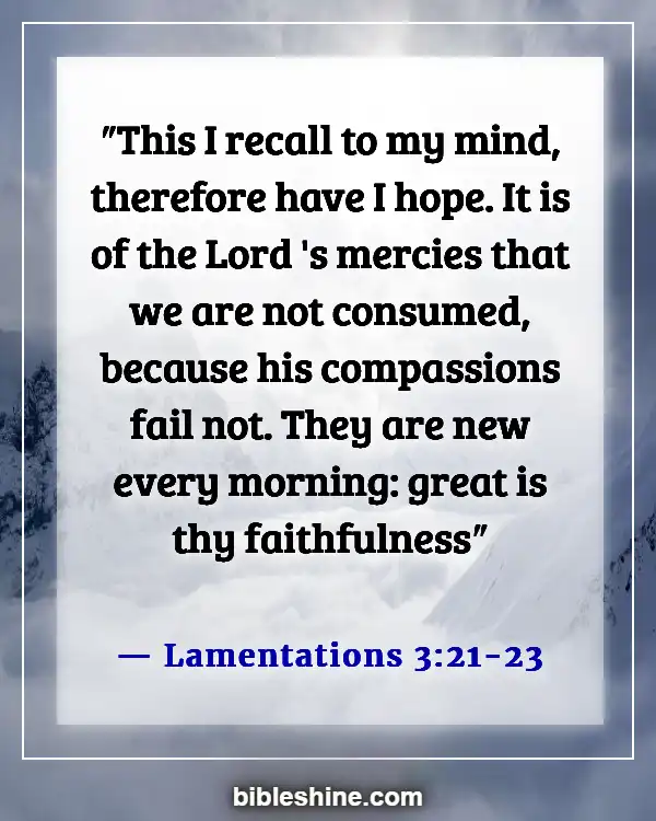 Bible Verse About Hope For The Future (Lamentations 3:21-23)