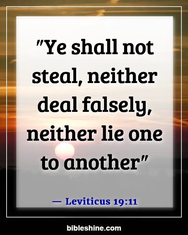 Bible Verses About Honesty (Leviticus 19:11)