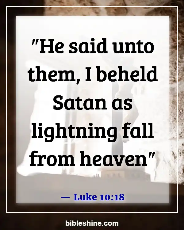 Bible Verses About Satan (Luke 10:18)