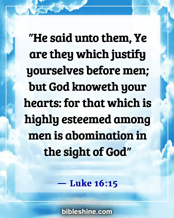 Bible Verses About Abomination (Luke 16:15)