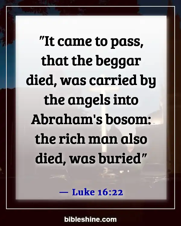 Bible Verses About Angels Rejoice In Heaven (Luke 16:22)