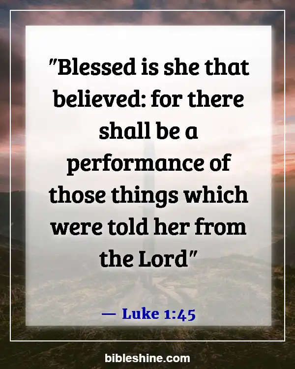 Bible Verse For Good Luck (Luke 1:45)