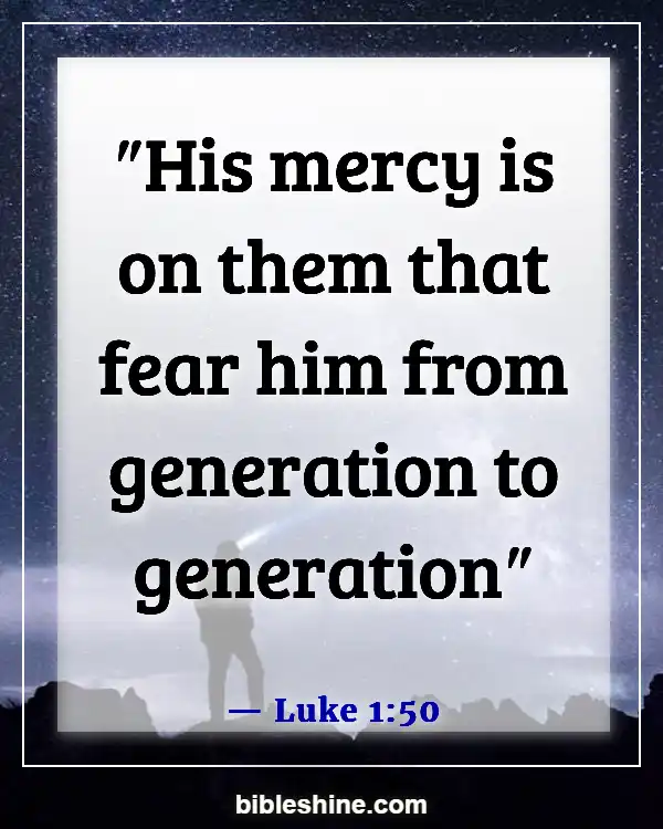 Bible Verses About Gods Mercy (Luke 1:50)